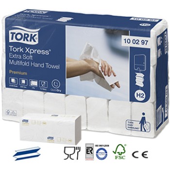 Toallas Secamanos Tork Premium Express Comfort plegado W
